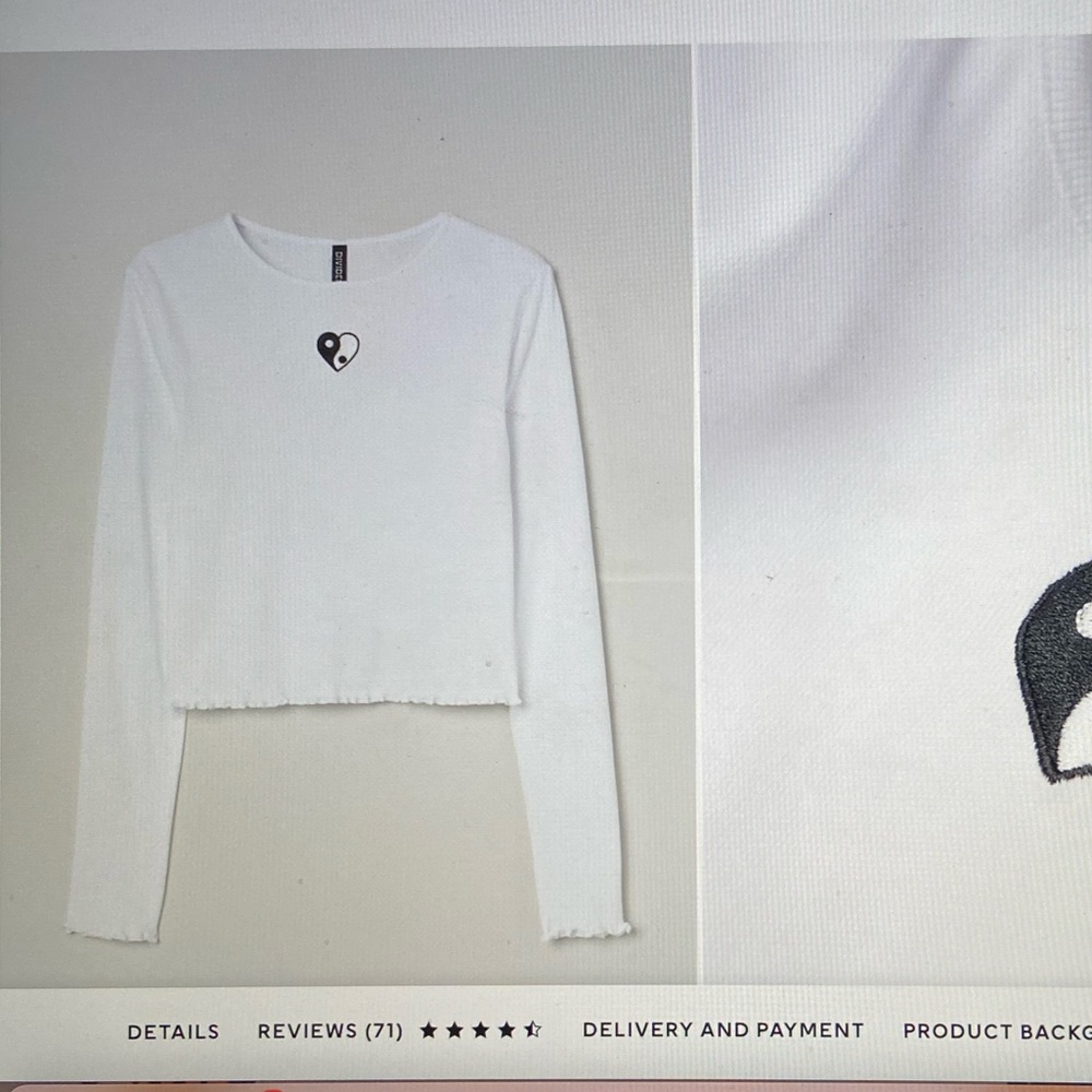 Ying Yang cropped top